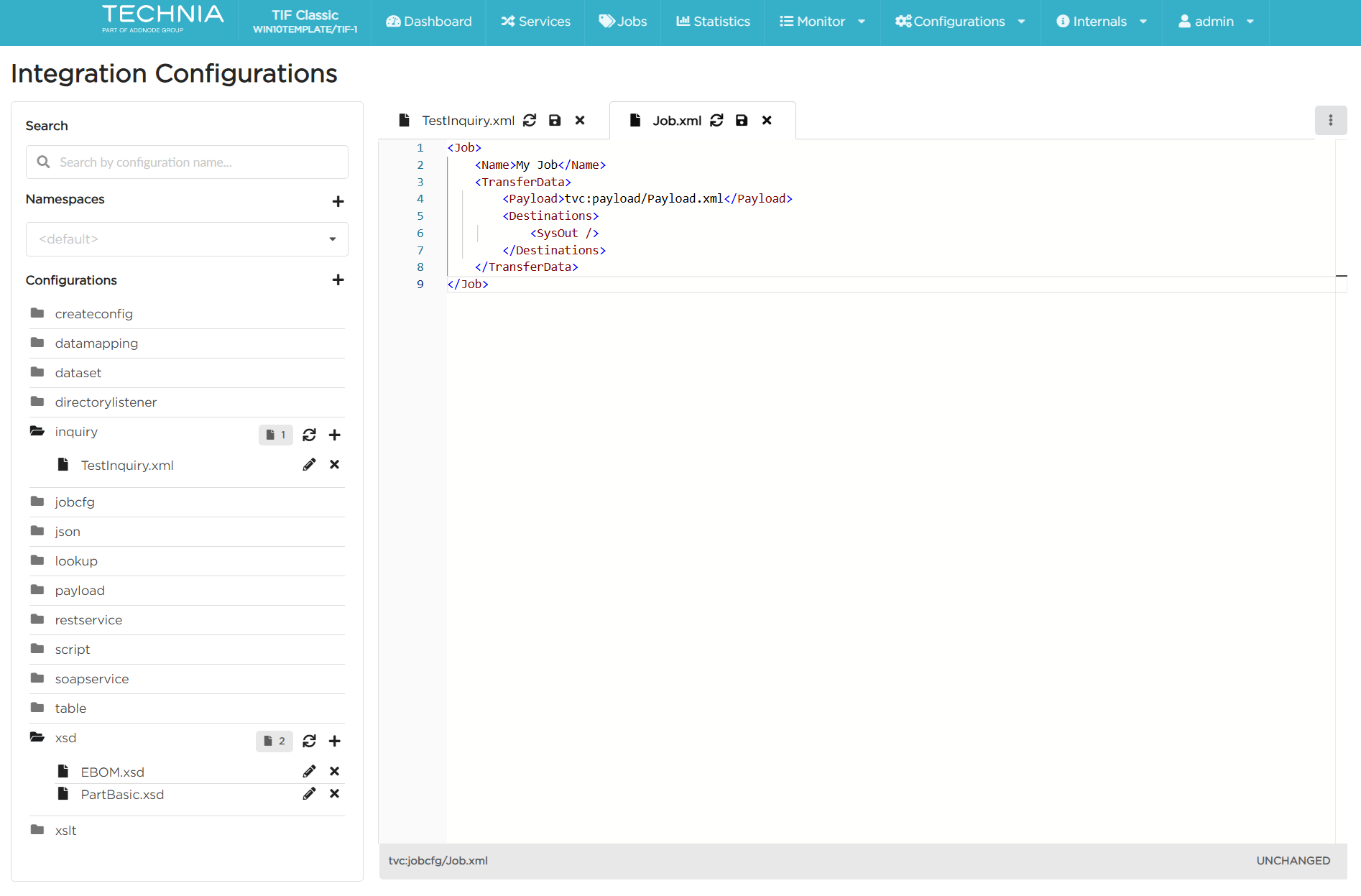 configuration editor