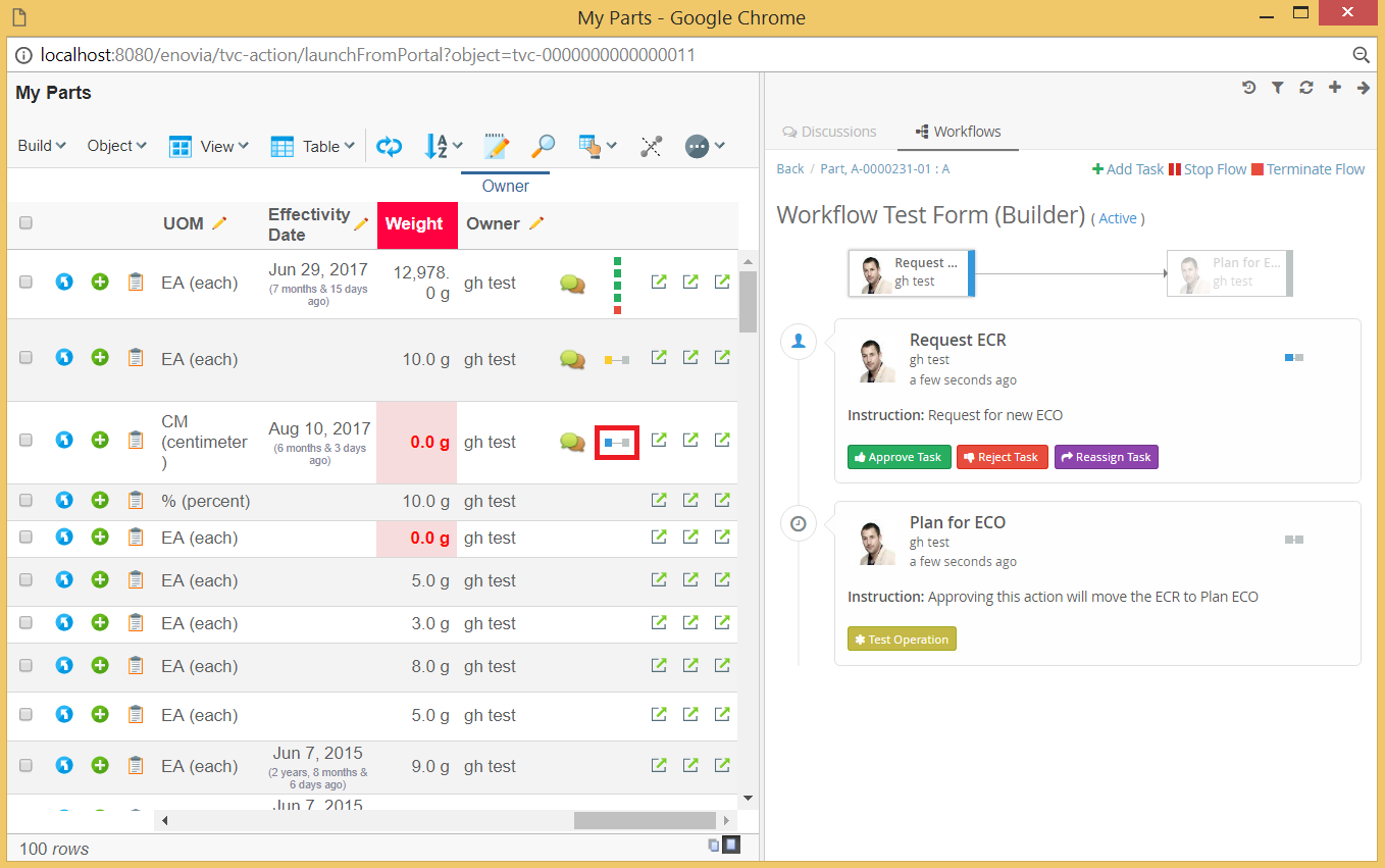 Collaboration panel for /launchFromPortal image