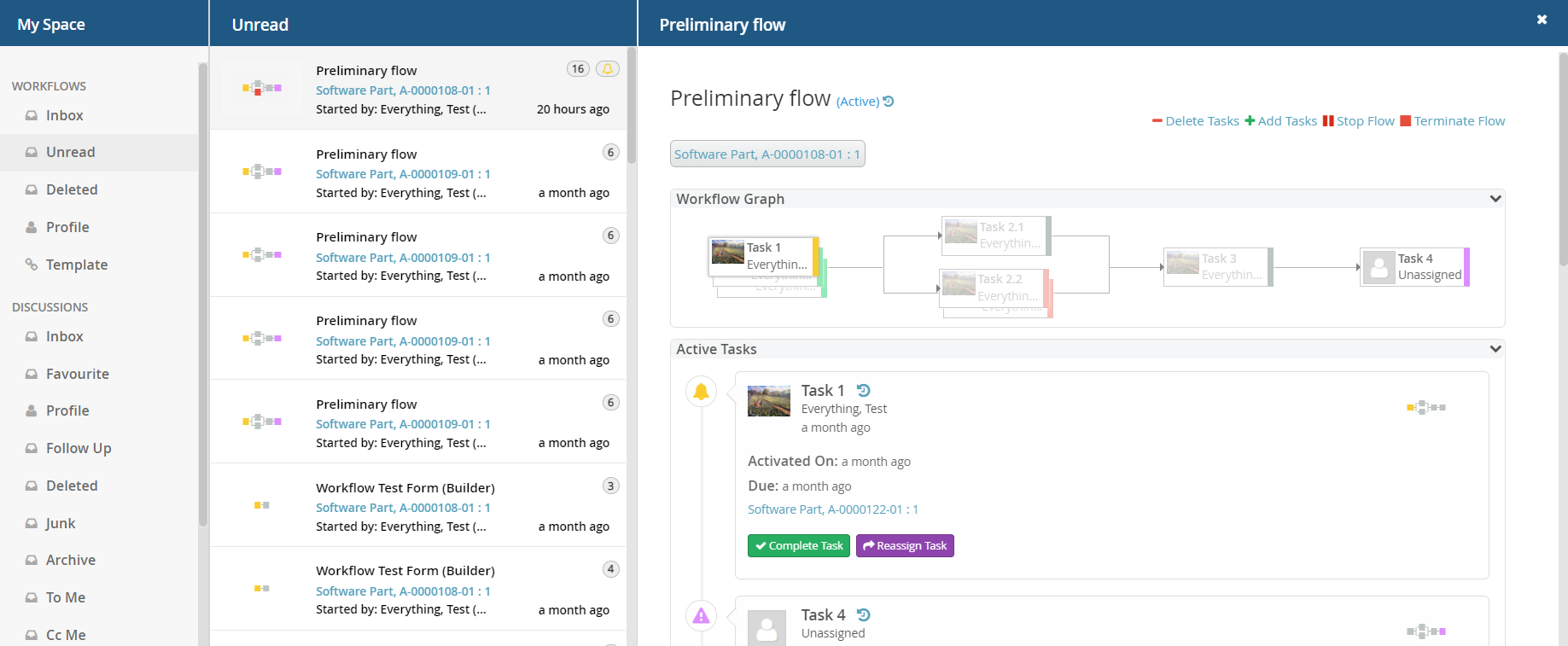 showing Unread Inbox image